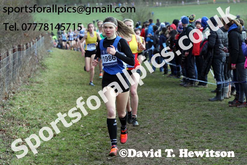 Womens under-17s 2019 British Athletics Inter Counties Cross Country, Prestwood Hall, Loughborough. Photo:  David T. Hewitson/Sports for All Pics
